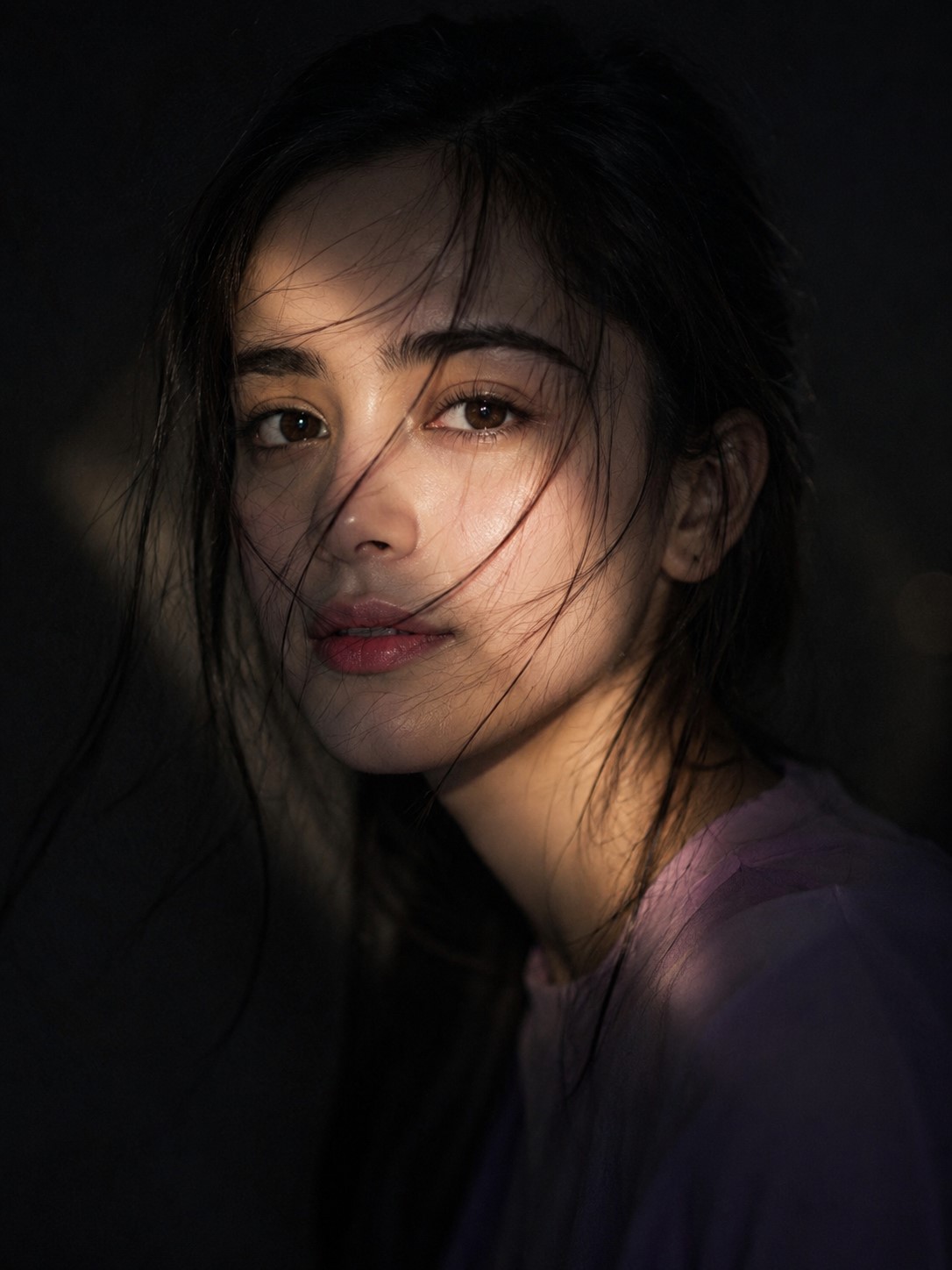 Melancholic Portrait Cinema Style