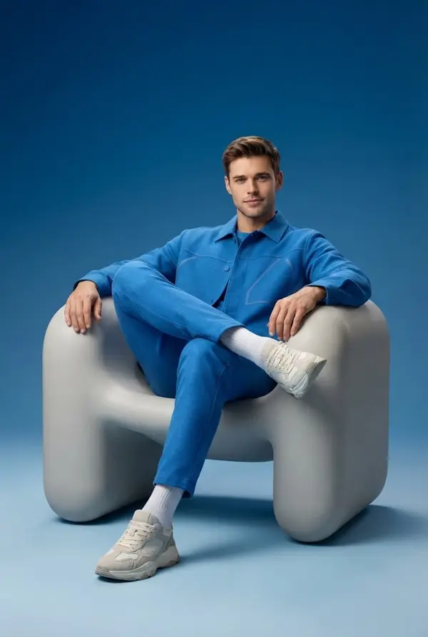 Young Man Studio Commercial Portrait Poster