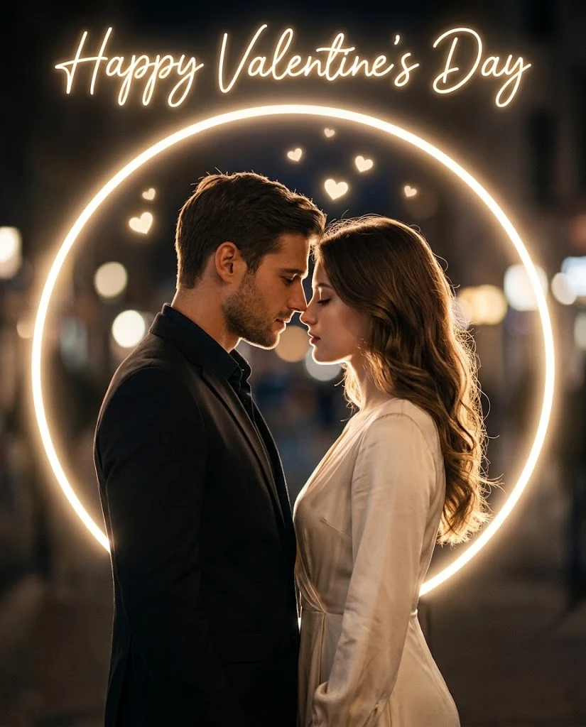 Cinematic Valentine's Day Couple Portrait image 1