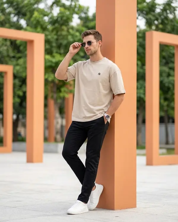 Stylish Young Man Fashion Editorial Portrait