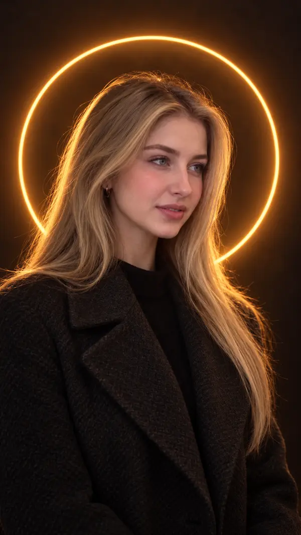 Cinematic High Fashion Editorial Profile Portrait
