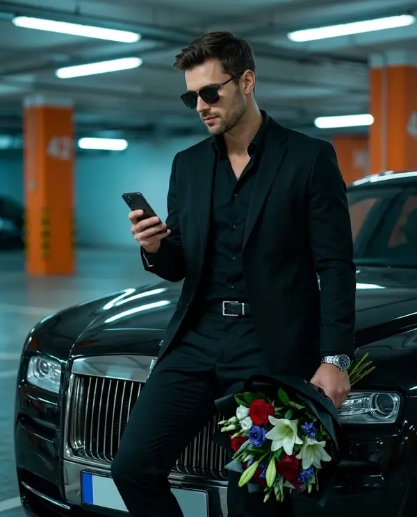 Luxury Fashion Portrait with Romantic Waiting Mood