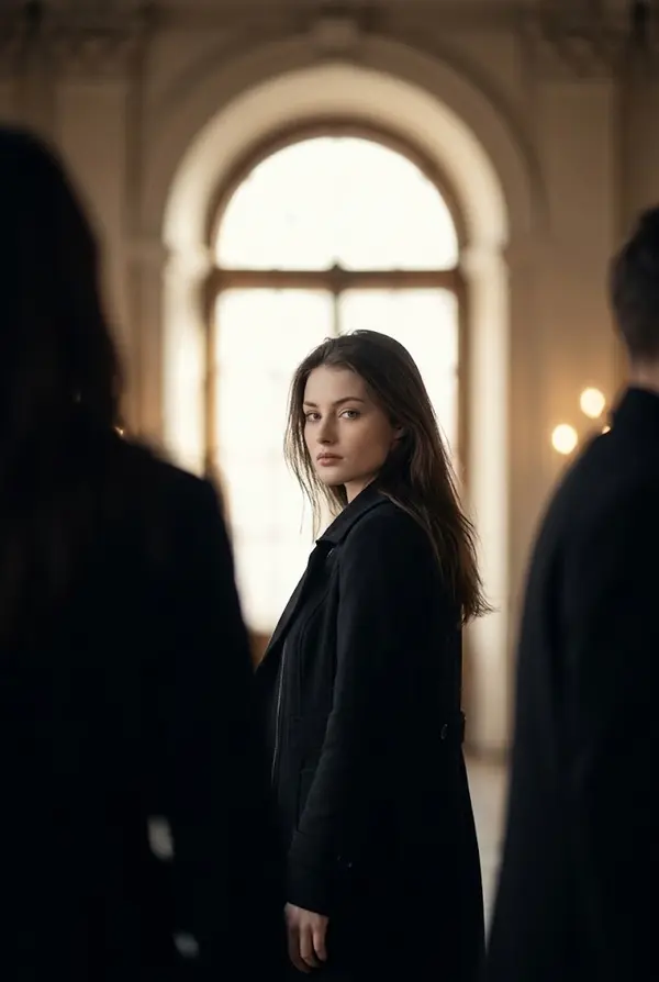 Woman in Historic Interior Fashion Editorial