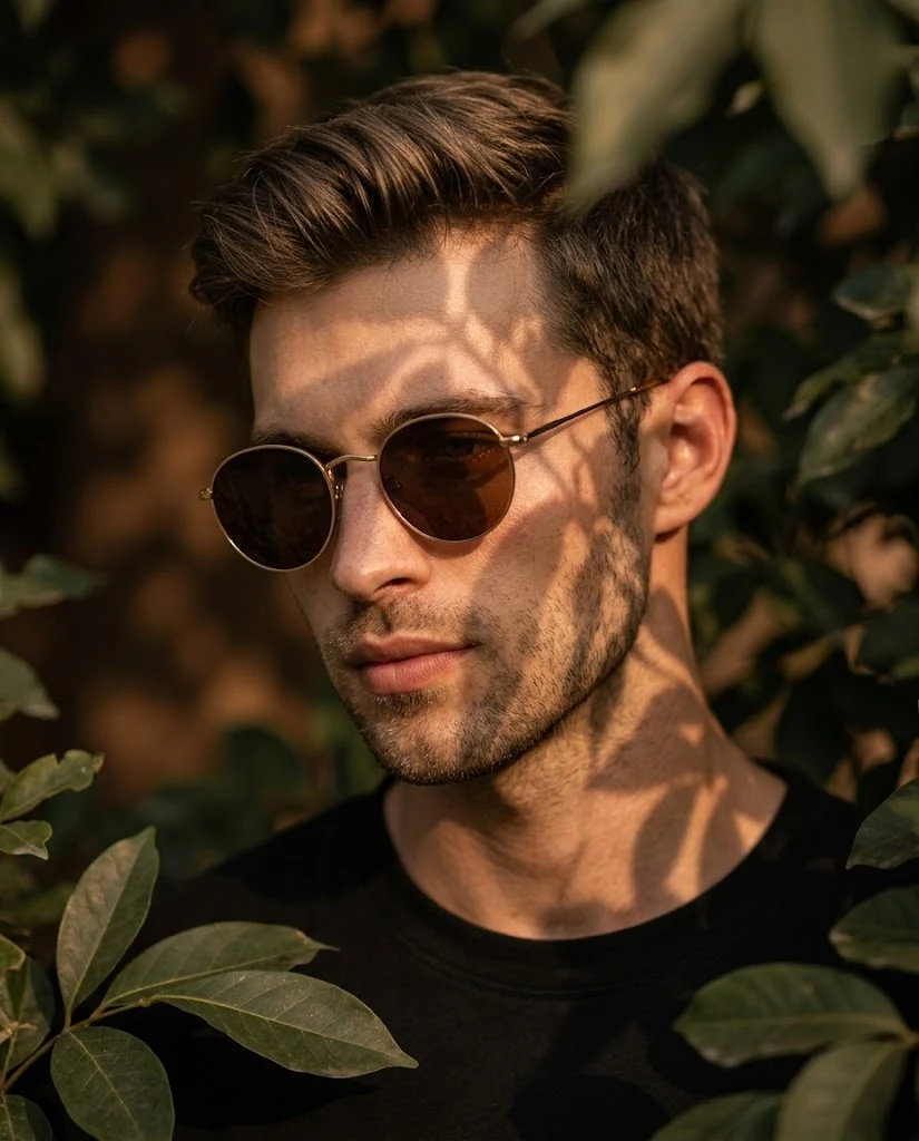 Stylish Man Portrait Golden Hour Fashion image 1