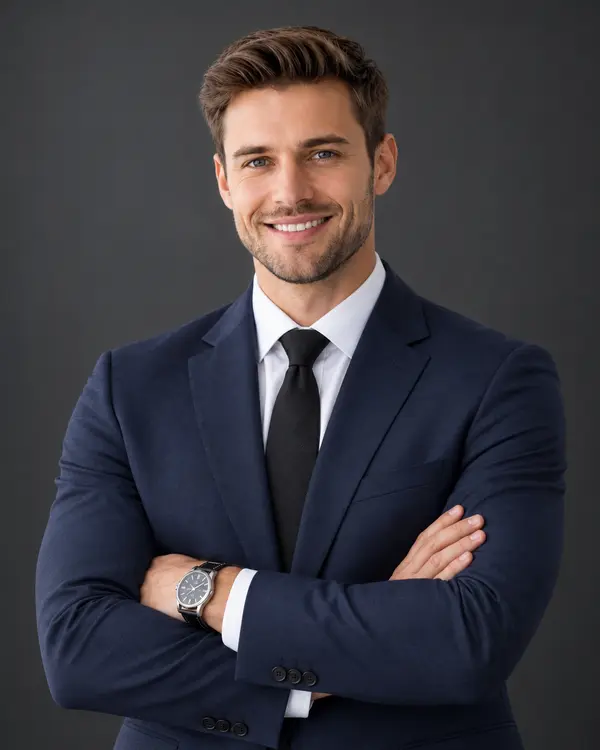 Professional Corporate Portrait Studio Headshot