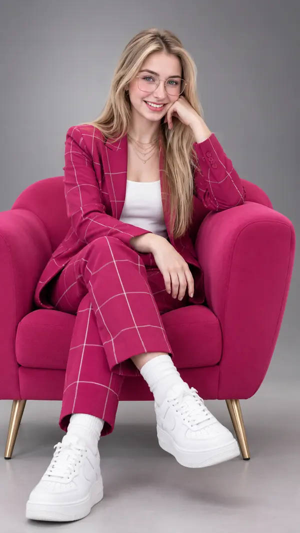 Modern Minimalist Fashion Advertisement Portrait