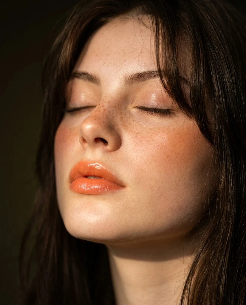 Glamour Portrait Close-up Golden Hour image 1